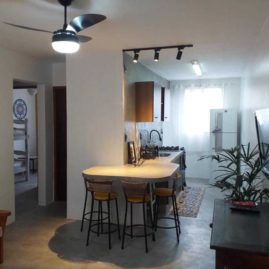 Apartamento Dona Frida Prainha Com Wifi Pe Na Areia Caraguatatuba Ngoại thất bức ảnh