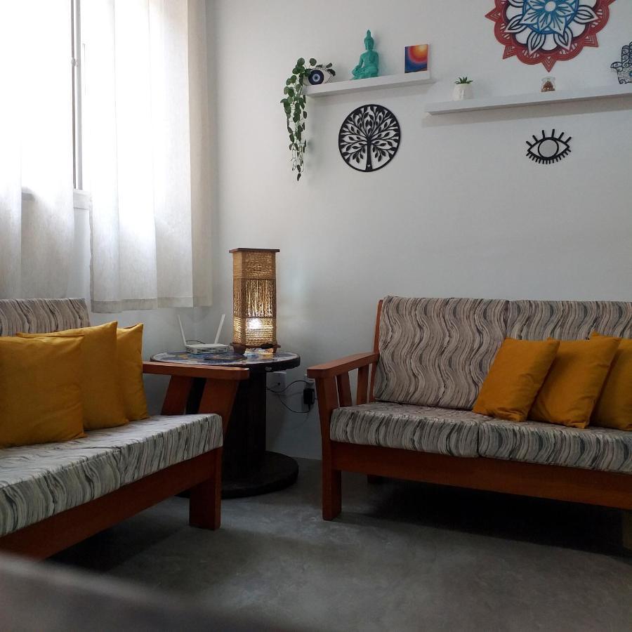 Apartamento Dona Frida Prainha Com Wifi Pe Na Areia Caraguatatuba Ngoại thất bức ảnh