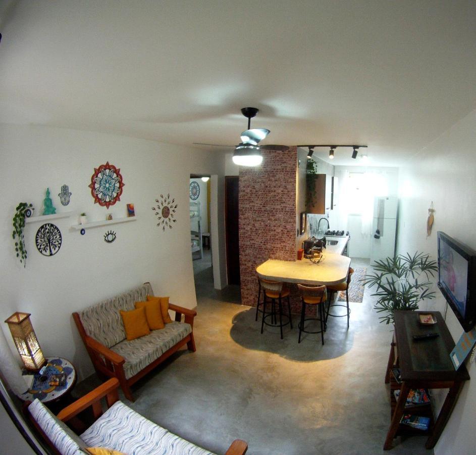 Apartamento Dona Frida Prainha Com Wifi Pe Na Areia Caraguatatuba Ngoại thất bức ảnh